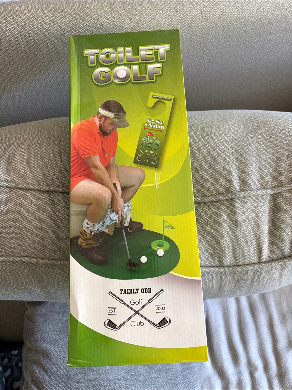 Toilet Golf Bathroom Putting Game - Green